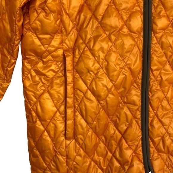 Women’s Lightweight Quilted Jacket Fall Jacket Golden Yellow Hiking Walking Sz M - Picture 8 of 12